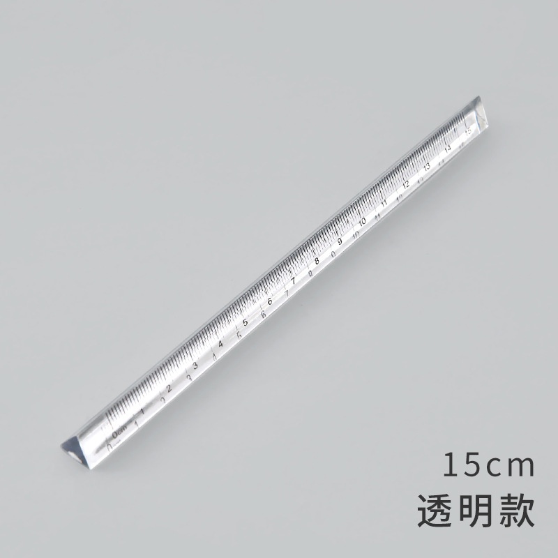 Transparent Triangle Ruler 15 Cm Kawaii Accessories Stationery School Supplies Student Rulers