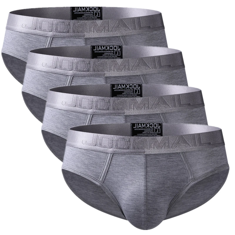 4 pçs/lote briefs homens biquíni masculino roupa interior deslizamento hombre calzoncillos hombre cuecas cuecas respirável bambu jm358