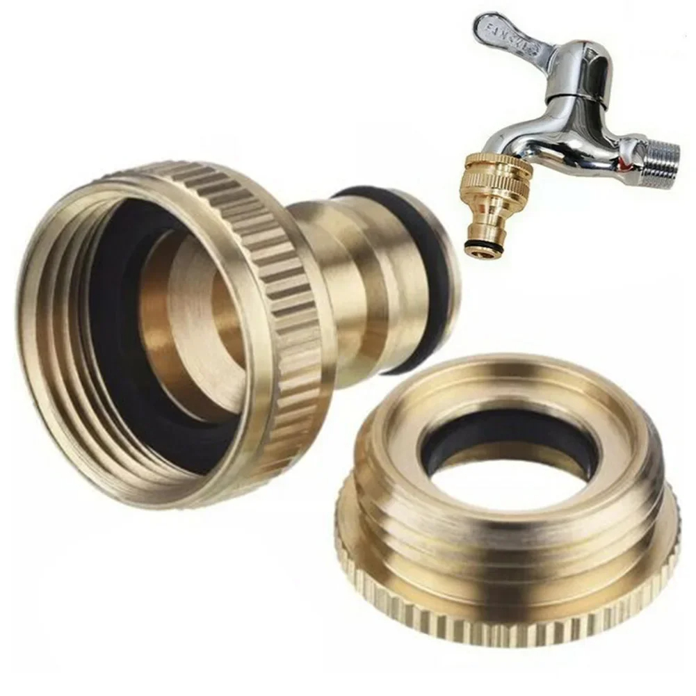 Pressure Washer Hose Adaptor Brass Hose Tap Connector 3/4'' 1/2'' THREADED GARDEN WATER PIPE ADAPTER FITTING Watering Equipment