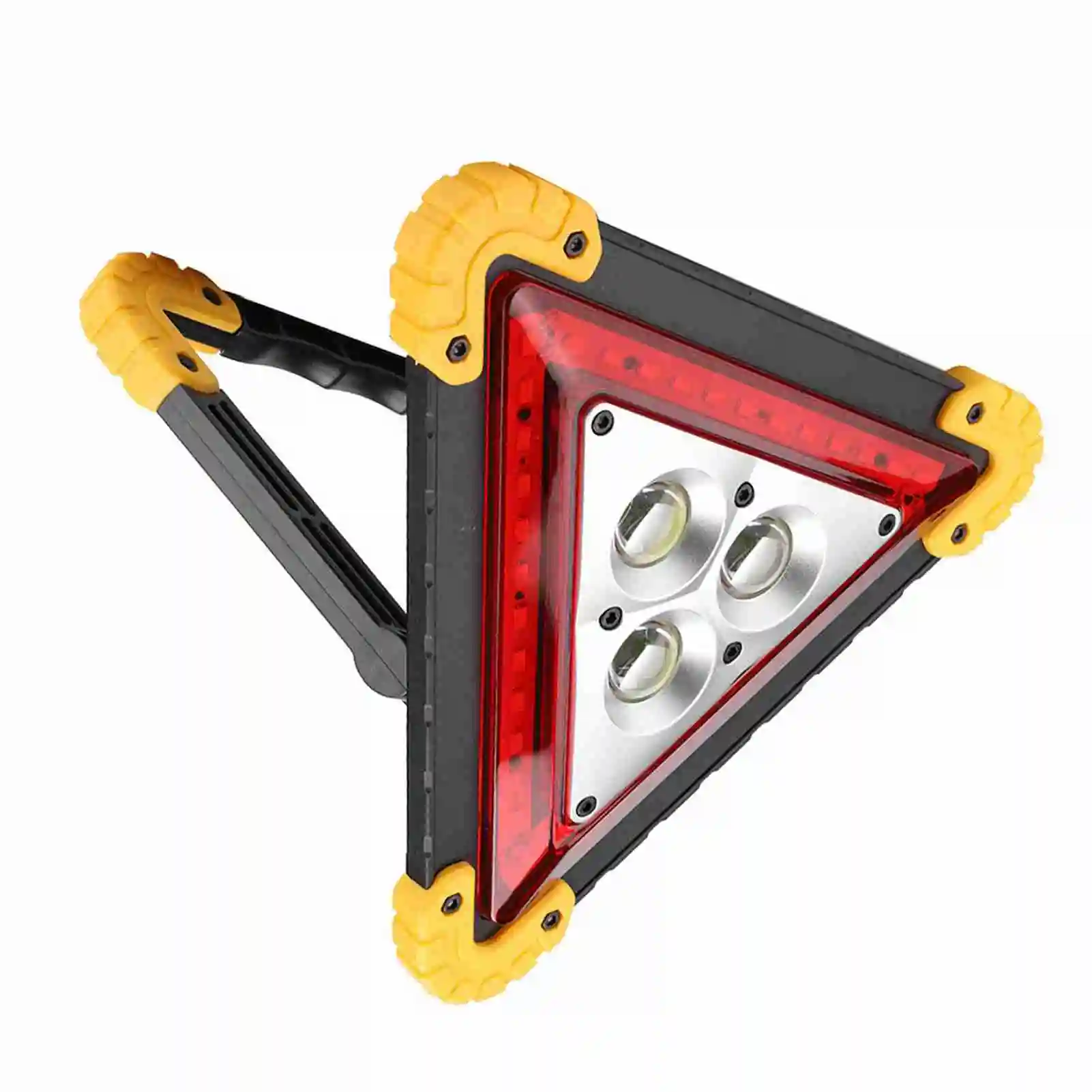 30W Multifunction Car Breakdown Emergency Safety Triangle Stop Sign with Red LED Warning Light Car Stop Sign LED Triangle Light