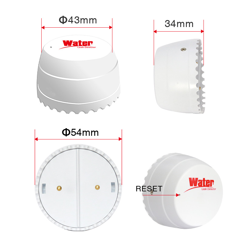 Tuya wifi detector de vazamento de água sensor de inundação vida inteligente app monitoramento remoto alerta de inundação transbordamento segurança com alexa google