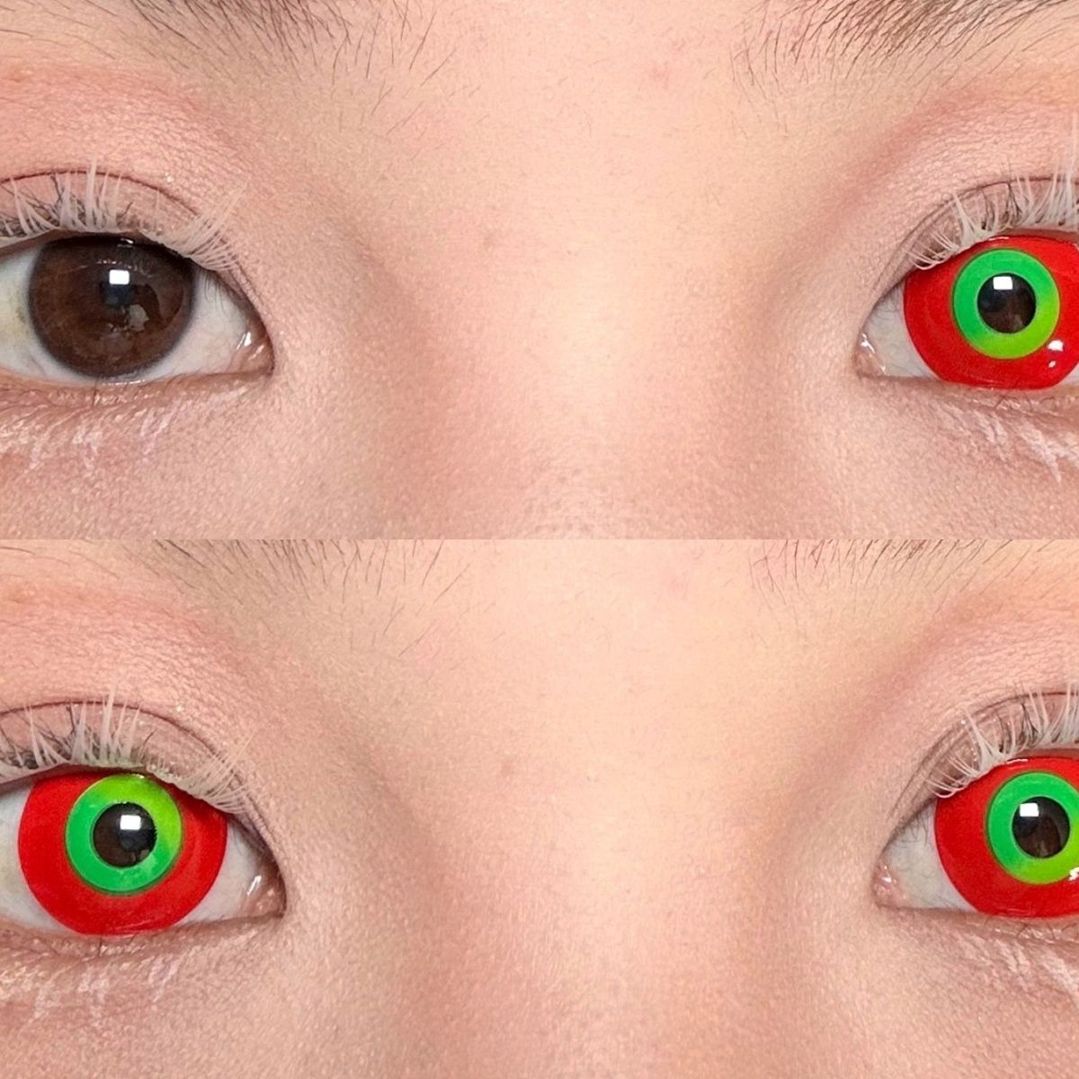 1 par graduado Kaneki Ken Cosplay lentes de contacto de color contactos de Halloween