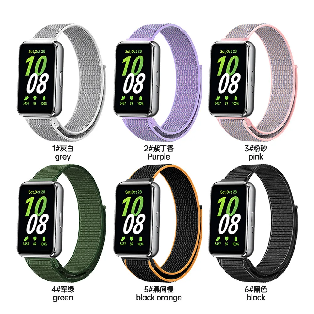 Nylon-Schlaufenarmband für Samsung Galaxy Fit 3, Smart-Armband, Ersatz für Samsung Galaxy Fit 3-Band, Zubehör