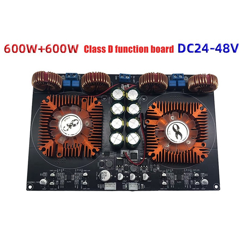 Placa amplificadora Digital YJ-TPA3255 clase D de doble núcleo, alta potencia 2,0, refrigerada por aire, 600W + 600W, módulo portátil multifunción duradero