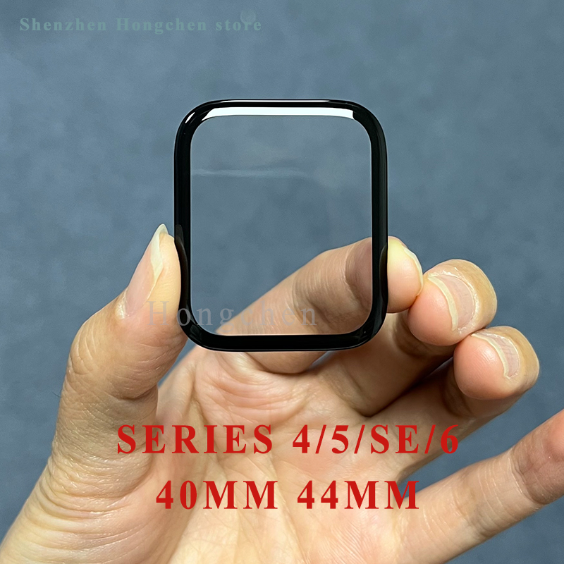 外側ガラススクリーン Apple Watch シリーズ 1 4 5 6 SE 44 ミリメートル 40 ミリメートル 7 8 41 ミリメートル 45 ミリメートル外部メガネレンズパネル OCA 交換修理