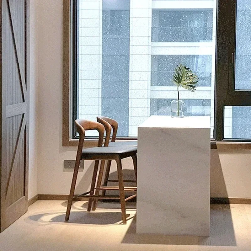 Taburete-Chaises de bar en bois vintage, moderne, comptoir haut, restaurant, cuisine, meubles de maison