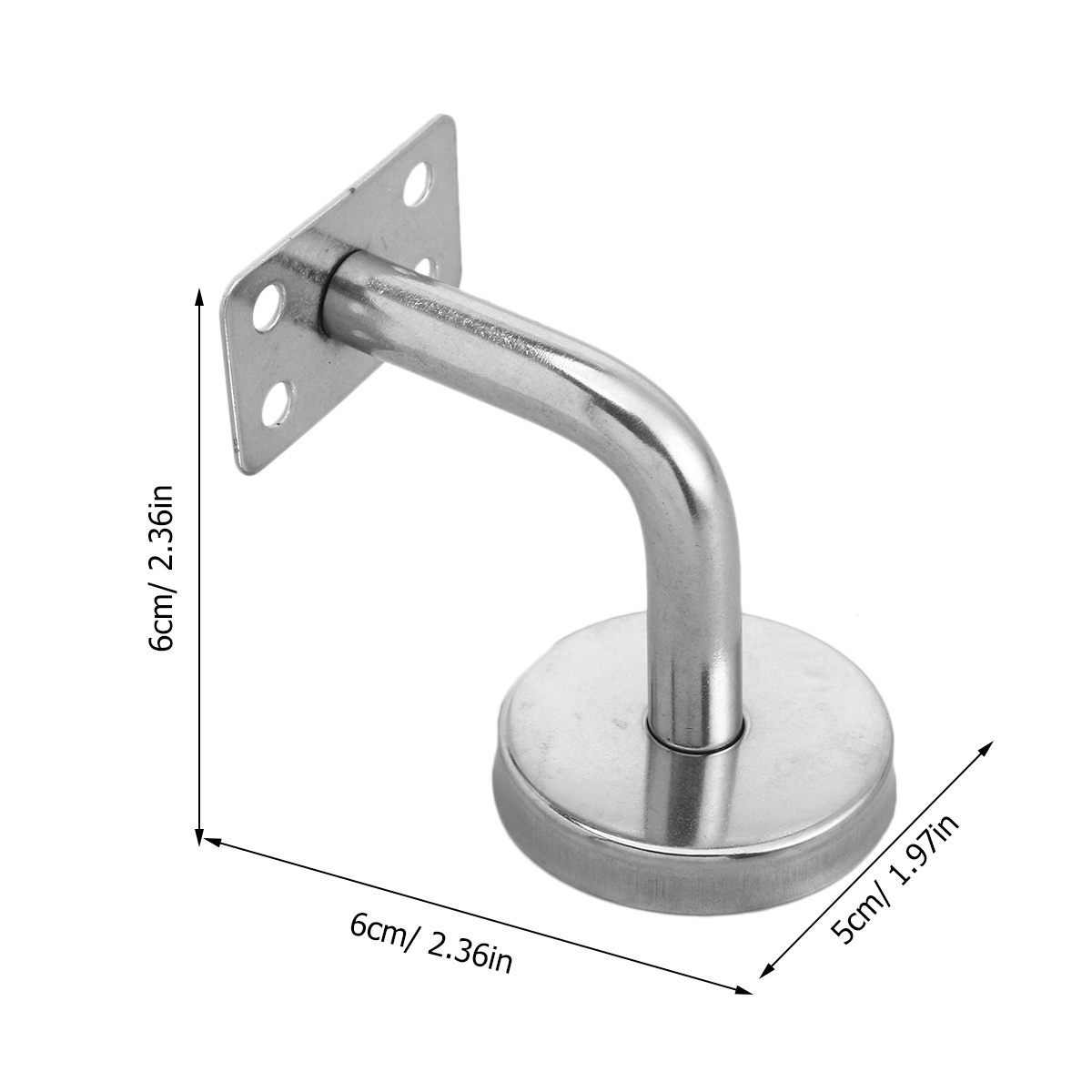3 Stück Edelstahl-Handlaufhalterungen, einfach zu installierende Wandstützen für Treppenschiene, Bannister-Stütze, Handlaufhalterung