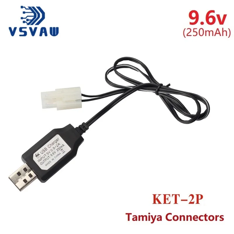 7.2v 9.6v Charger for NiCd NiMH battery Input 100v-240v Output 7.2v 250ma with Tamiya Plug Kep-2p Plug 9.6v charger For RC toys