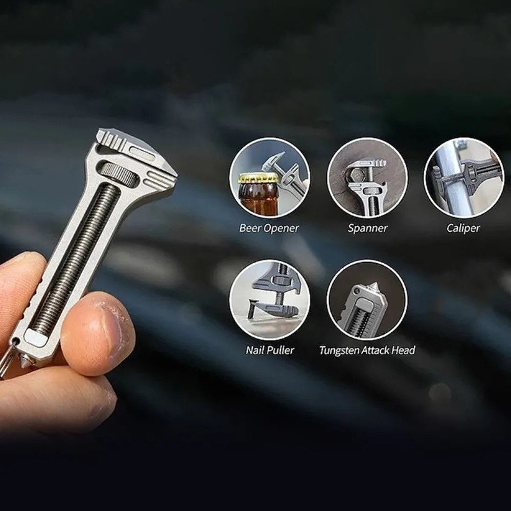 1PC EDC Multi Tool Compact Multitool Portable Tool Key Ring Chain Pocket Cutter Screwdriver Multi Tools Camping Survival Kit