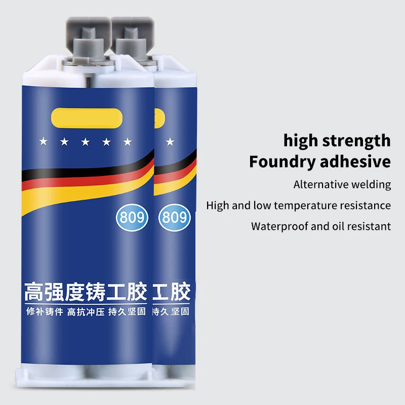 50/100Ml Koudlas Sterke Defect Reparatiemiddel Metaalreparatiepasta 2 In1 Industriële Ab Caster Lijm Hittebestendige Kit