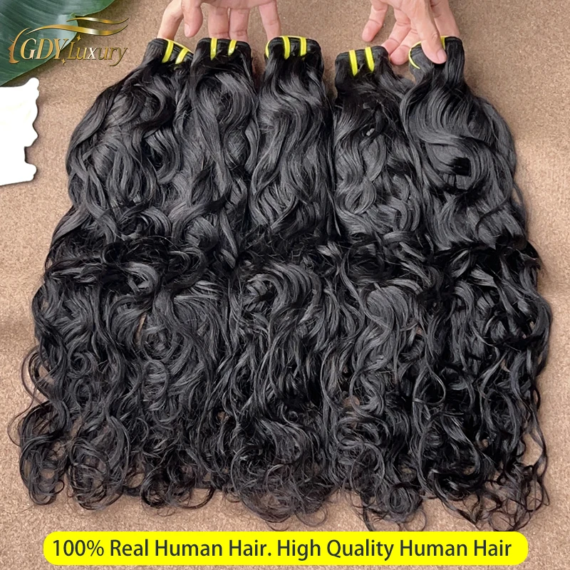 15a grau onda natural extensões de cabelo humano cru tecelagem vietnamita 100% não processado feixes de cabelo virgem cru natural cabelo encaracolado