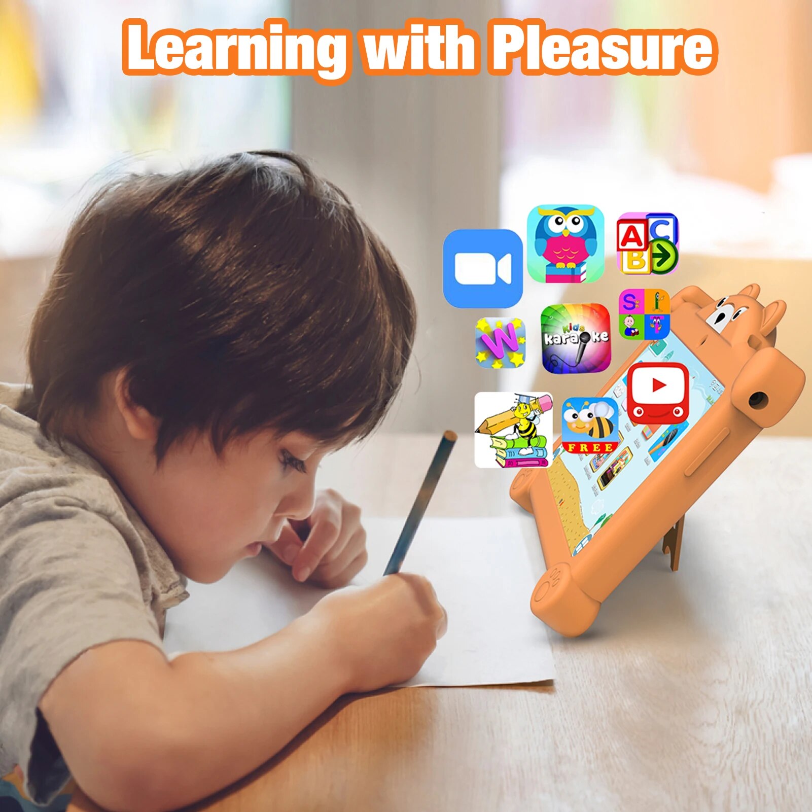 PRITOM 7 Pouce Bambin Tablette pour Enfants Android 11 2 GB RAM 32 ROM Enfants Logiciel Installé Compatible Contrôleur De Jeu