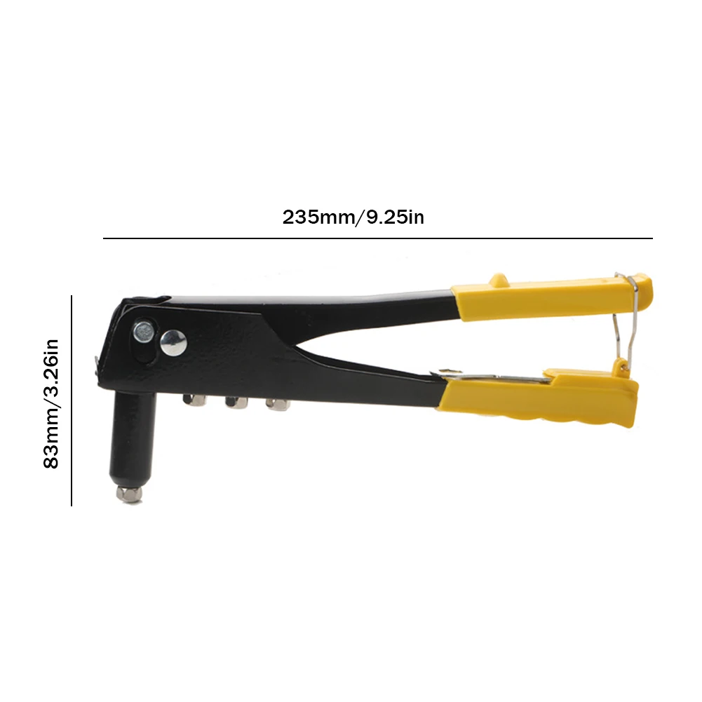 Manual Rivet Gun Tool Anti-rust Metal Rivet Gun Tool Removable Labor-saving Corrosion Preventive DIY for Metal Automotive
