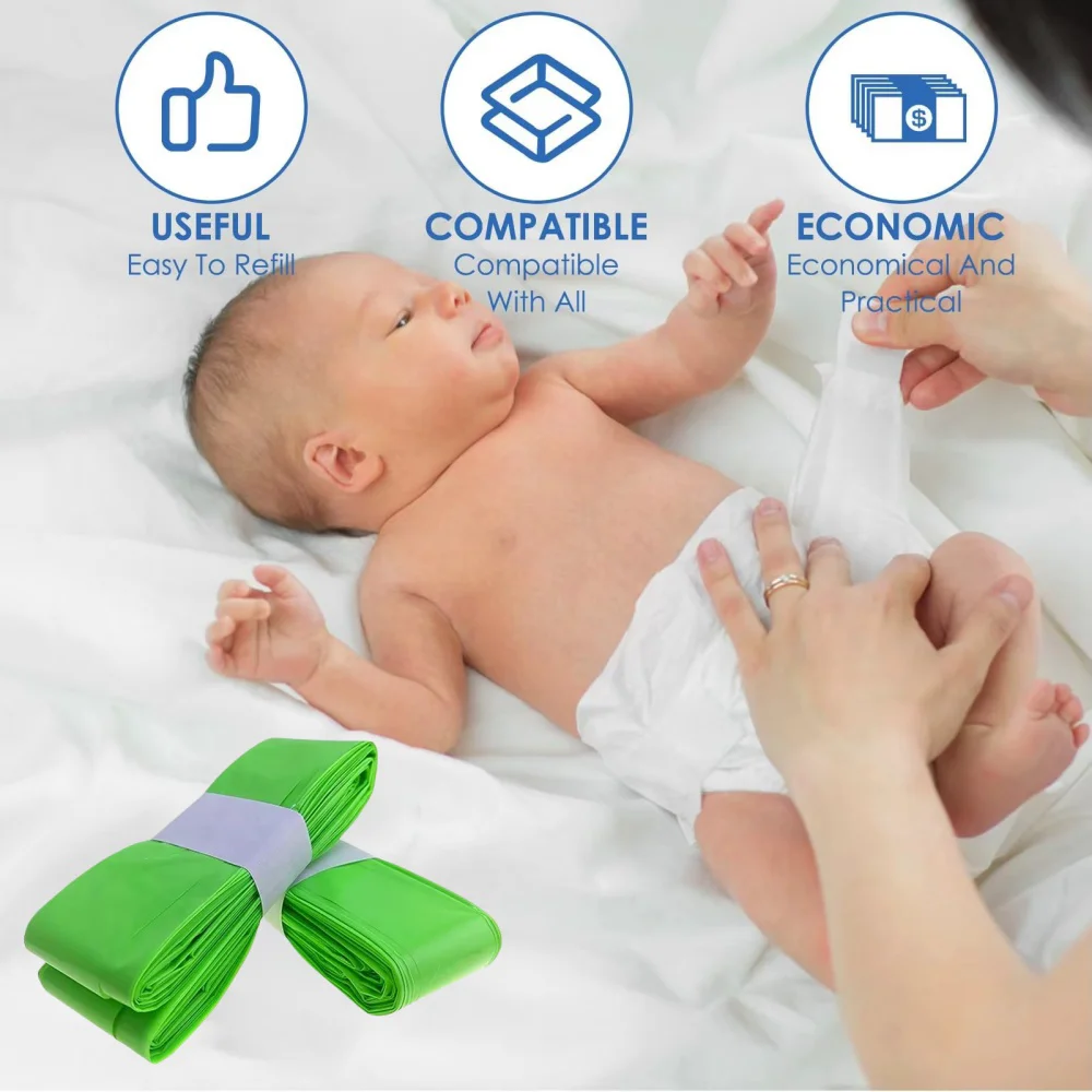 Wkłady zapachowe do worków na pieluchy Tommee Tippee, worki na odpady do Genie, wkłady do pojemników na pieluchy Angelcare i Munchkin