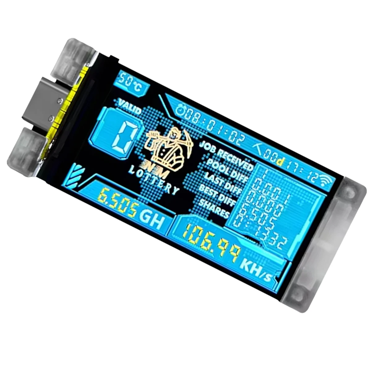 Bitco nerd Miner BTC CRYPTO solotery/s HelTec Vision 117KH Master การใช้ T190การเชื่อมต่อ WIFI
