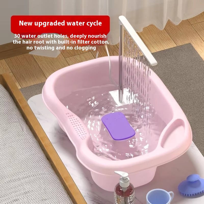 Lavabo per Shampoo sdraiato piatto per donne incinte, confinamento e anziani, artefatto per lo Shampoo durante la gravidanza