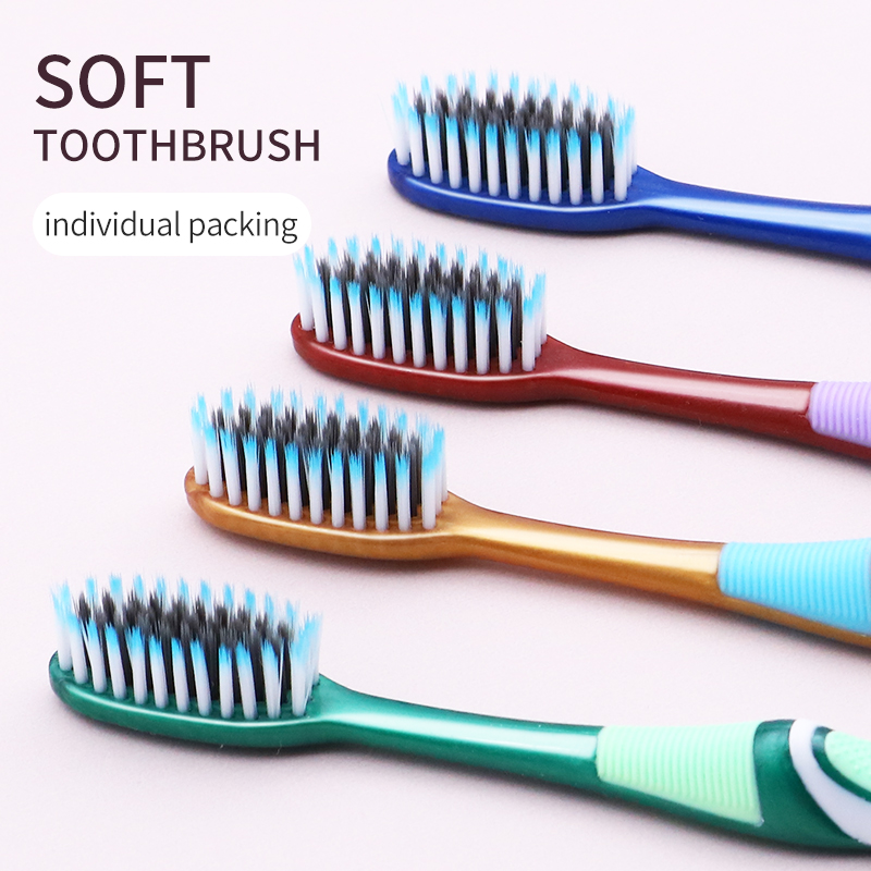 Adult soft bristled toothbrush Large brush head 6 independent packages for Men and women Suitable for home use Comfortable