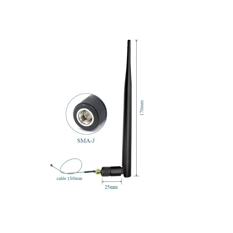 2,4 G Antenne gefaltet Bluetooth Wifi Modul ZigBee SMA zu IPX Feeder Line 2,4 GHz