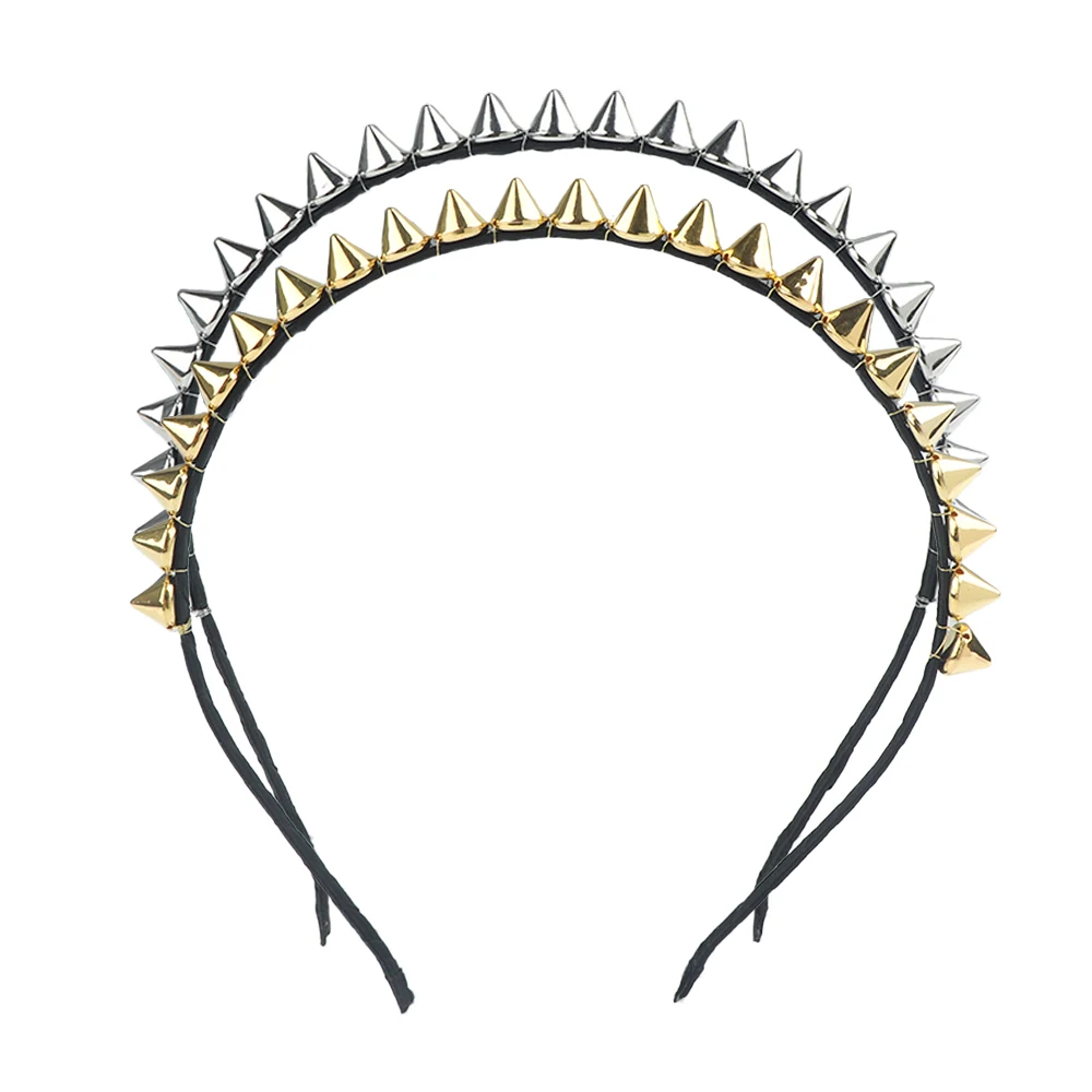 Diadema con tachuelas de roca, diadema con remaches, banda para el pelo, pinzas para el pelo, regalo de fiesta