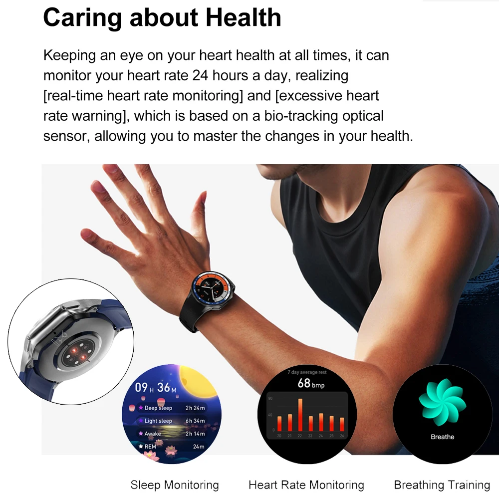 2024 新 Huawei 社 IOS 腕時計 X ハイエンドビジネス腕時計 32 グラム大メモリアルバムスマートウォッチ男性スポーツフィットネス防水ブレスレット