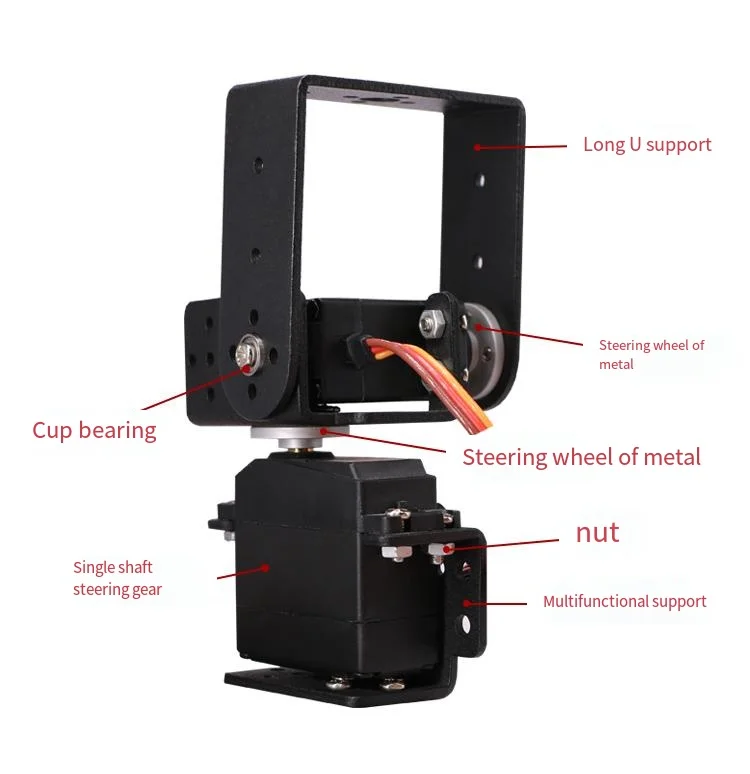 2 Dof Metal Gear Gimbal Bracket Robot Arm DIY Smart Accessories Servo MG996 Programmable DIY Kit for UNO Robotic Arm Education