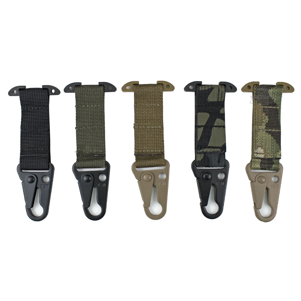 ยุทธวิธี Clash Hook แขวน Carabiner ICB Molle Webbing คลิป Olecranon โลหะกลางแจ้ง Cummerbund เข็มขัดการล่าสัตว์เสื้อกั๊กอุปกรณ์เสริม