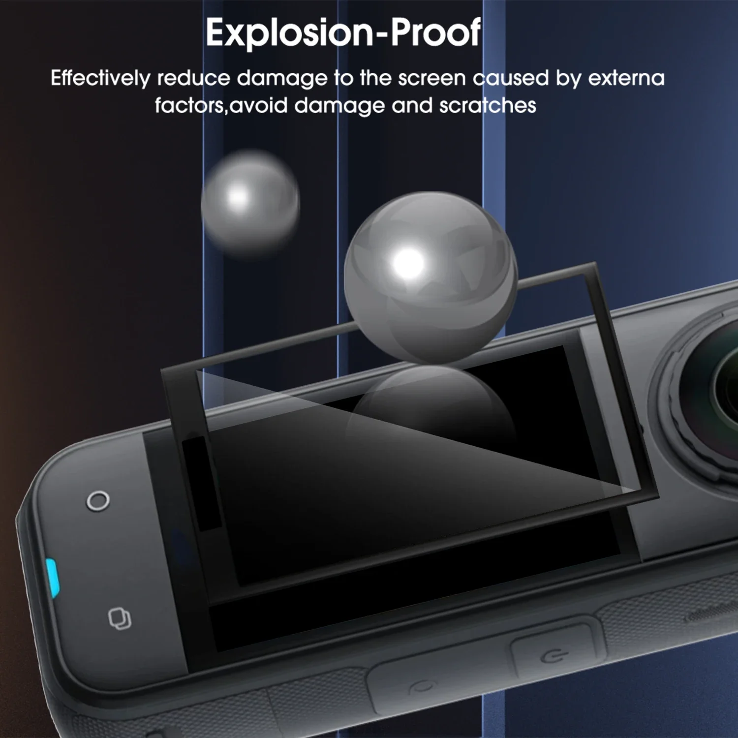 3D Curved Films for Insta360 X5 X4 X3 Flexible HD Clear Anti-scratch Screen Protectors for Insta360 X5 Cameras Accessories