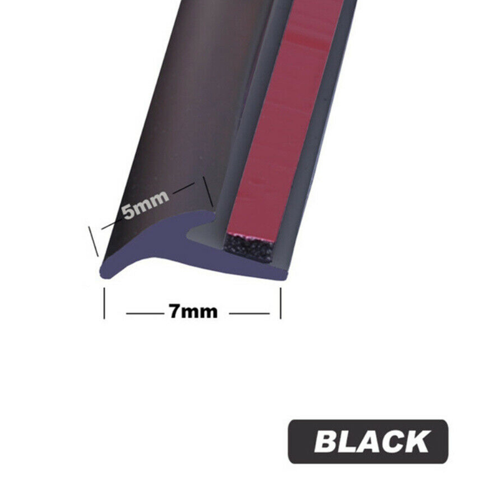 2M Universal Car Rubber Sealing Strip Slanted T-Type Auto Door Seal Rubber Weatherstrip Edge Sealant Car Rubber Window Seal