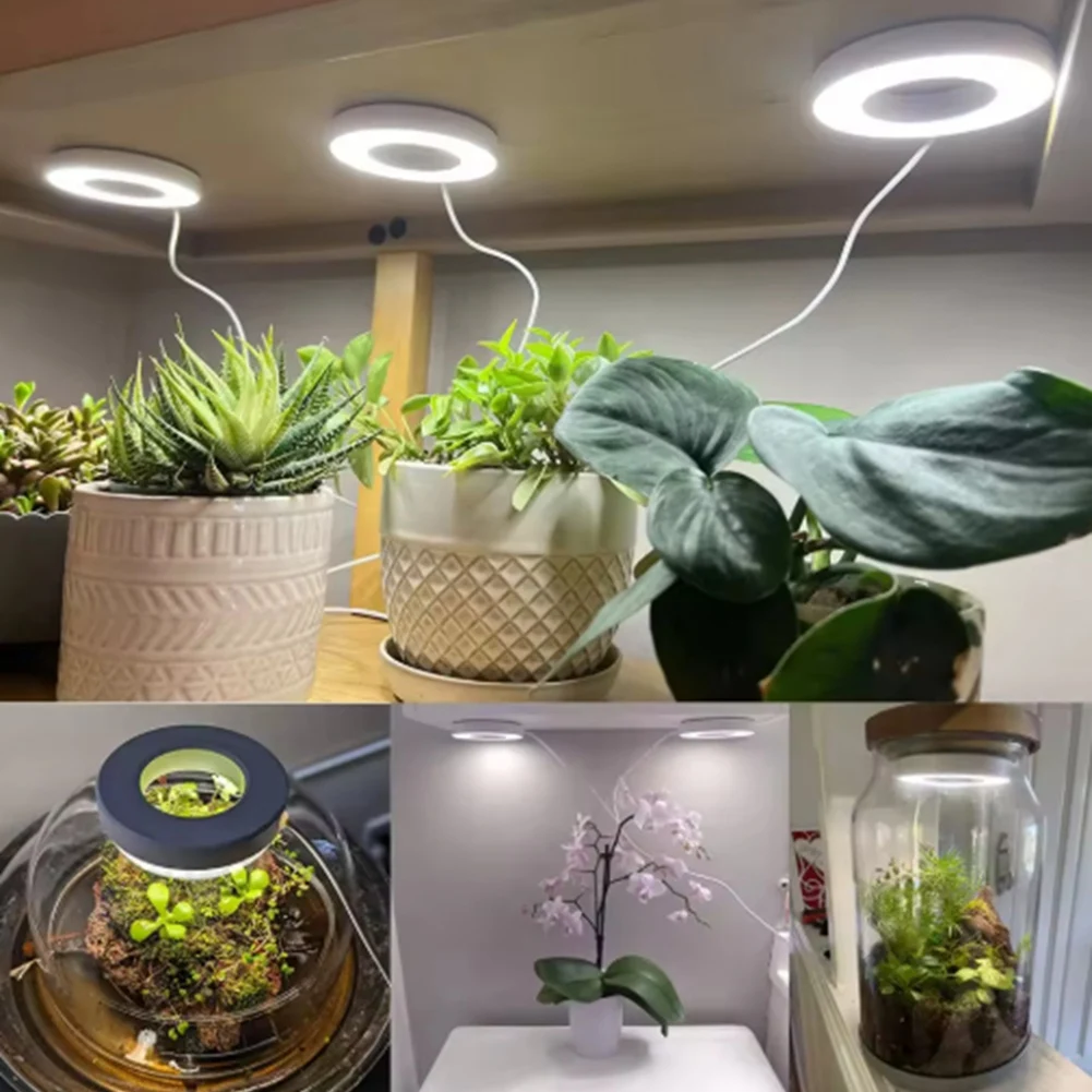 A72P Full Spectrum LED Grow Light เปิด/ปิดอัตโนมัติตั้งเวลาเพดานภายใต้ตู้ปลูกโคมไฟสีเหลืองและสีขาว 1 PC