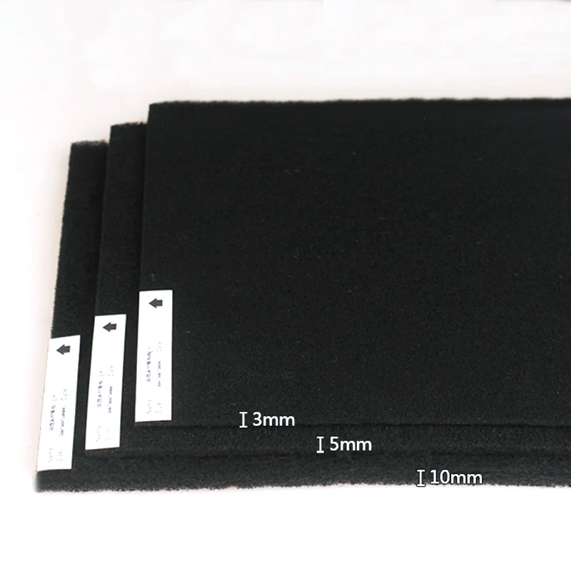 High Density Car Air Conditioner Activated Carbon Foam Filter Purifier Universal Water Filter Sheet Cooker Hood Extractor Filter