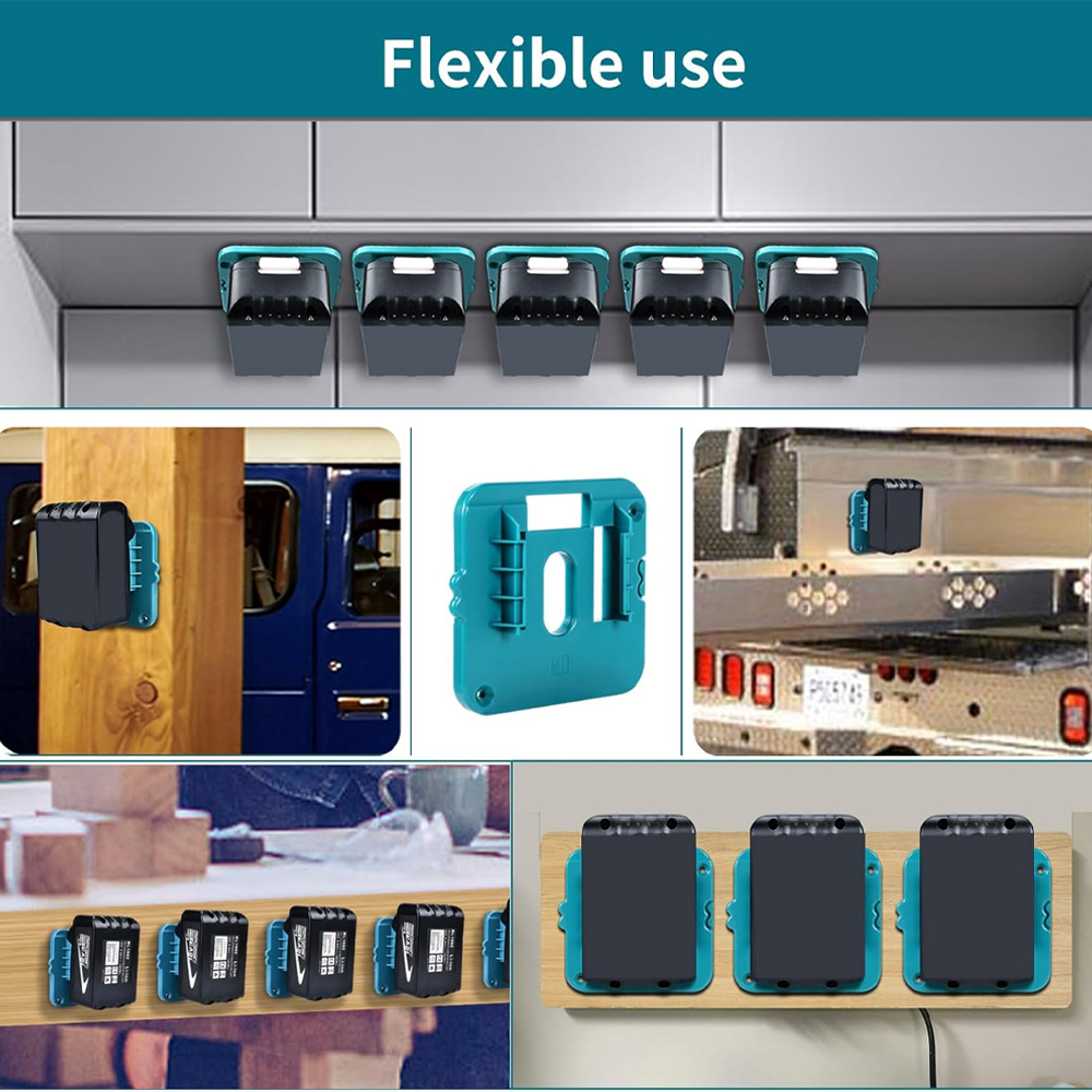 แบตเตอรี่สําหรับ Makita 18V Li-Ion แบตเตอรี่เครื่องมือเครื่องผู้ถือ Rack Wall Mount สําหรับ Makita BL1860 BL1850 BL1840 BL1830