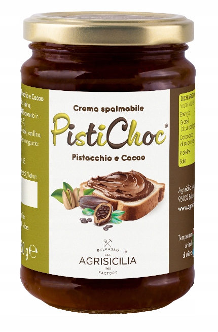 Schokoladen-Pistaziencreme 360g - Agrisicilia