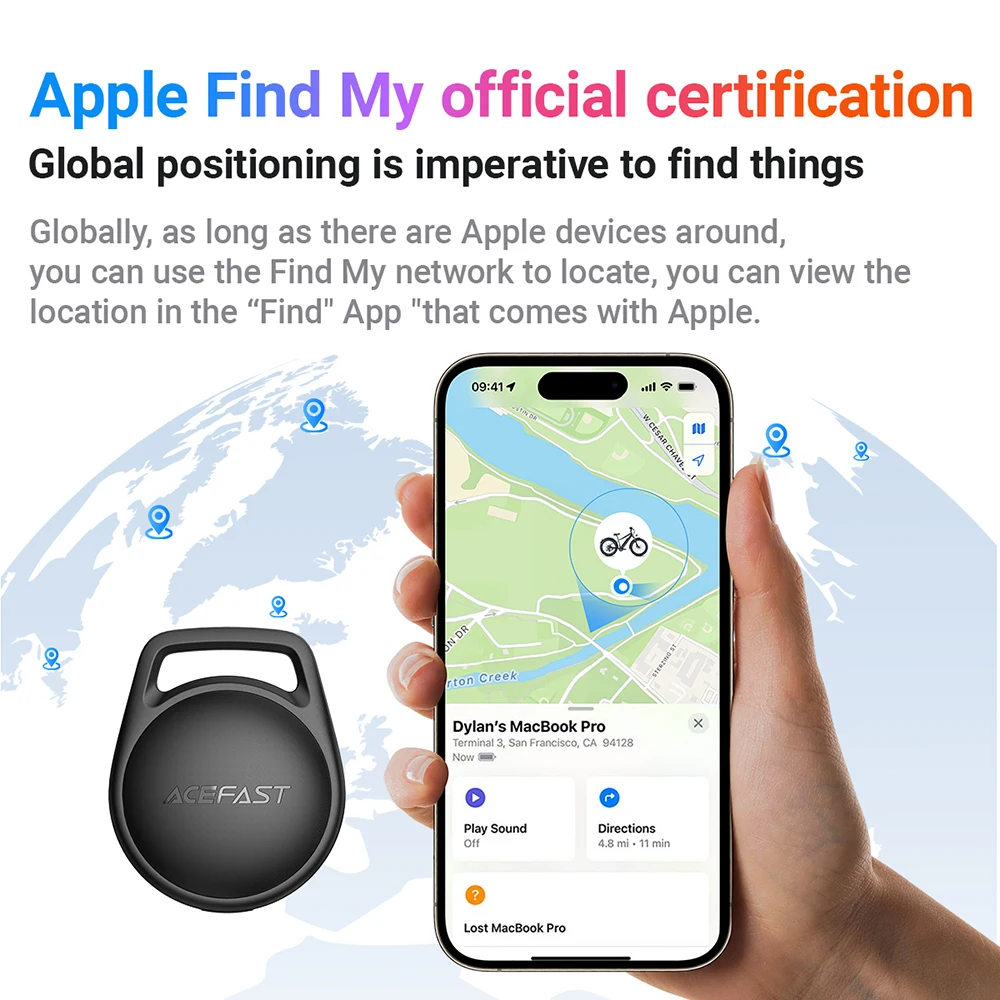 S2 Mini GPS трекер SmartTag для системы Apple iOS Bluetooth Поиск детей Велосипедный кошелек для домашних животных Сумка-трекер потери с приложением Find My APP