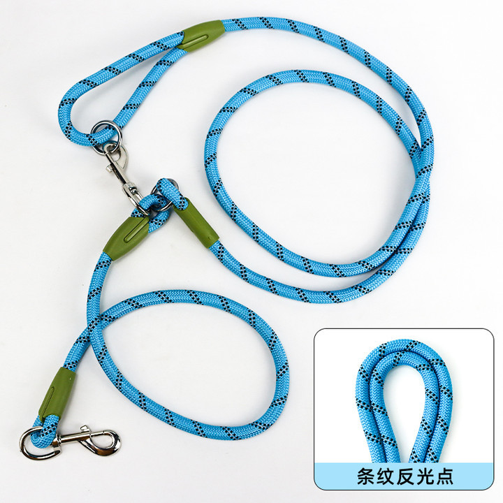Correas de nailon reflectantes para perros, cadena de tracción, cables para correr, caminar, manos libres, cadena de cuerda para perros pequeños y grandes