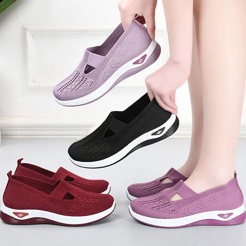 ​ รองเท้าผู้หญิง 2025 ฤดูร้อนรองเท้าผ้าใบลําลองBreathableตาข่ายChunky Soleราคาไม่แพงจัดส่งฟรี ​