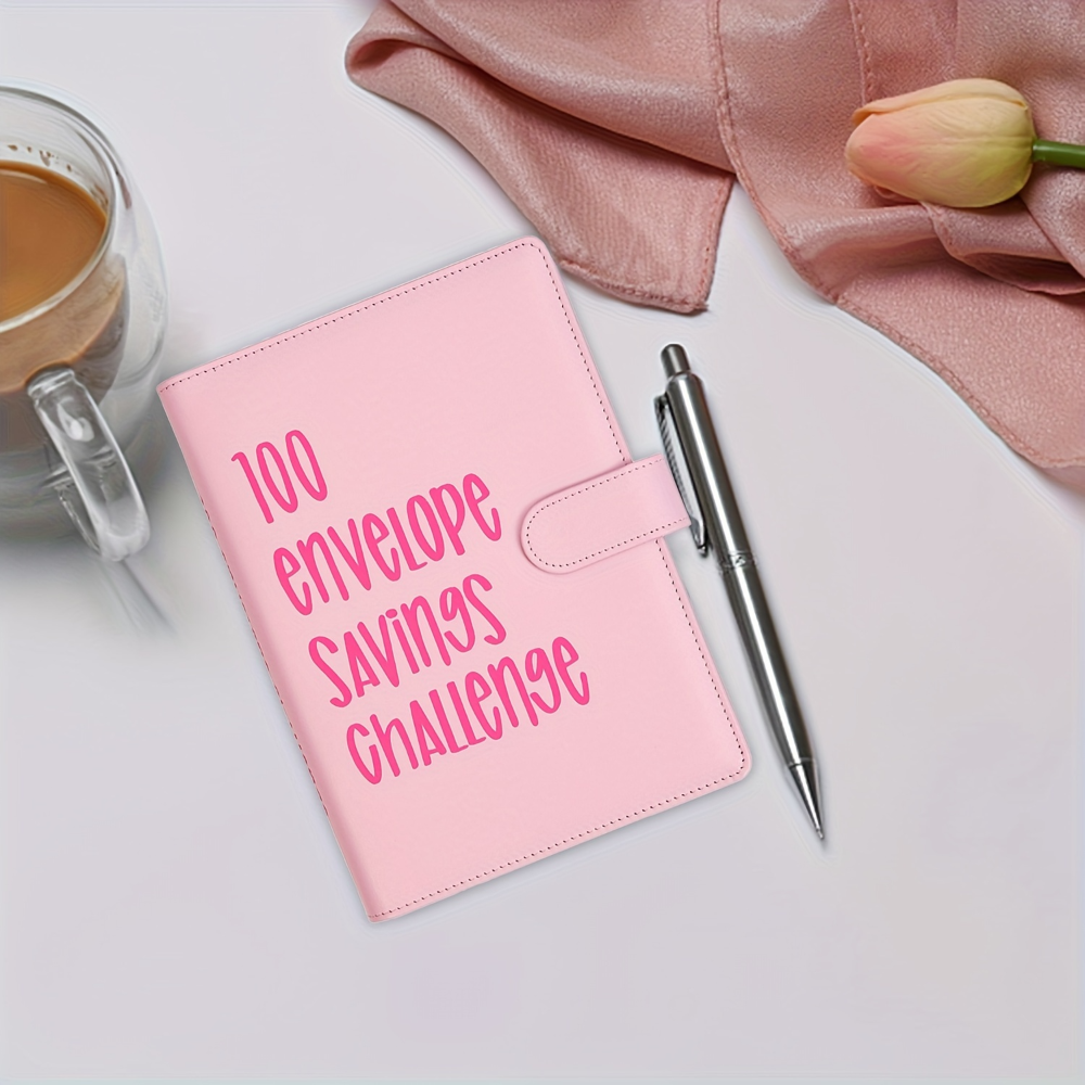 100 Envelopes Money Saving Challenge Budget Binder Password Lock Money Saver For Cash Cost Expense Organizer Notebook Binder