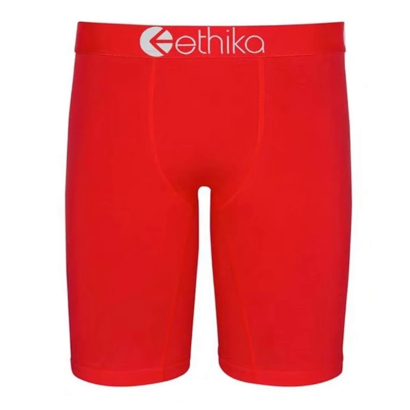 Mode Herren Unterwäsche Einfarbig 100% Baumwolle Atmungsaktive Unterwäsche Casual Männer Boxer Briefs Shorts Jogginghose Schwarz Plus Größe