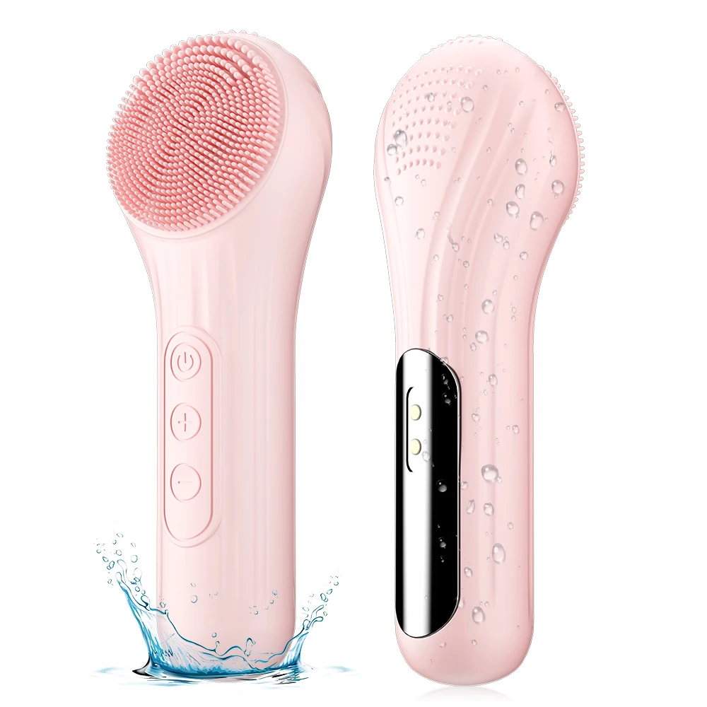 Sonic escova de limpeza facial à prova d'água recarregável purificador esfoliante vibratório limpeza profunda limpador facial ferramenta de cuidados com a pele