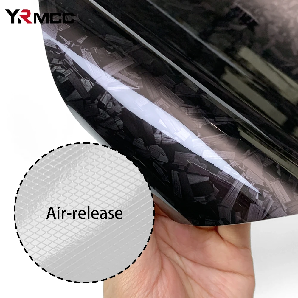 คาร์บอนไฟเบอร์ไวนิลฟิล์ม Self Adhesive Auto Tuning ไวนิลห่อเคลือบเงาสีดําสีแดงรถฟิล์มสติ๊กเกอร์รถจักรยานยนต์รถอุปกรณ์เสริม