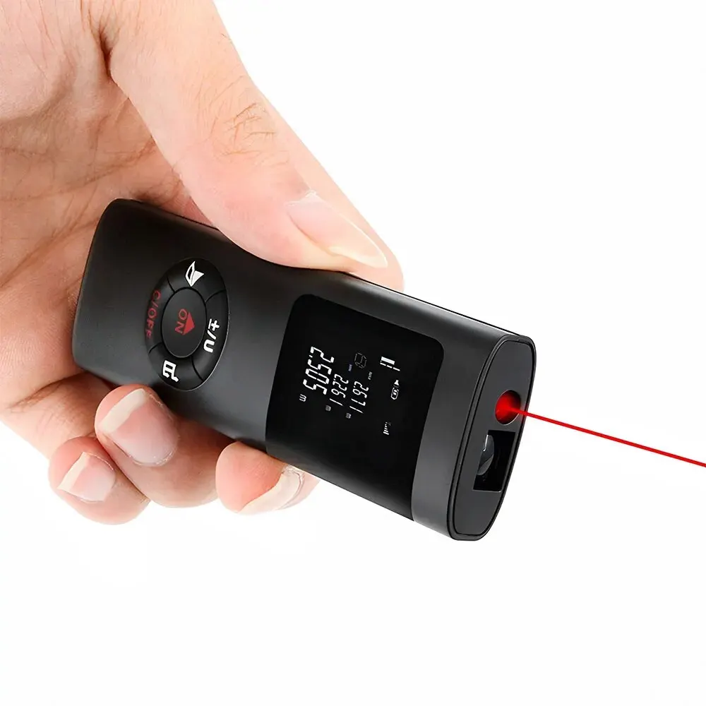 40 メートル/60 メートルミニスマートレーザー距離計測定赤外線距離計 USB 充電式ポータブルハンドヘルドレーザー距離計ツール