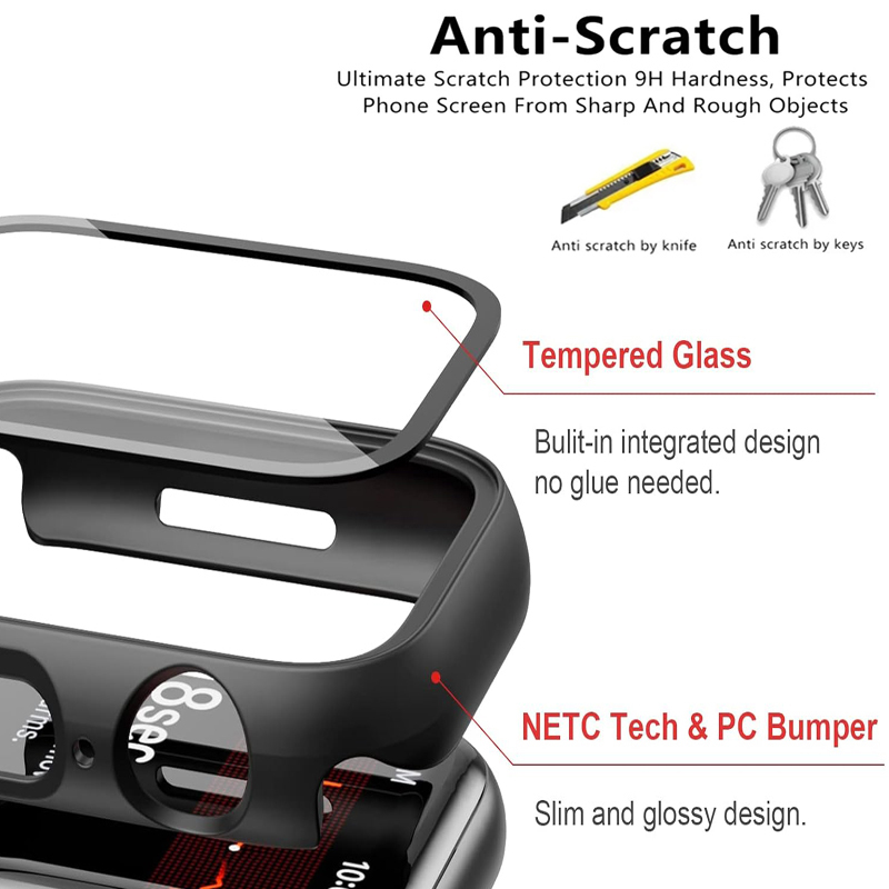 ガラス + ケース Huawei 社ウォッチフィット 3 オールラウンドスクリーンプロテクターハード PC バンパー強化ガラス時計ケース Huawei 社ウォッチフィット 3