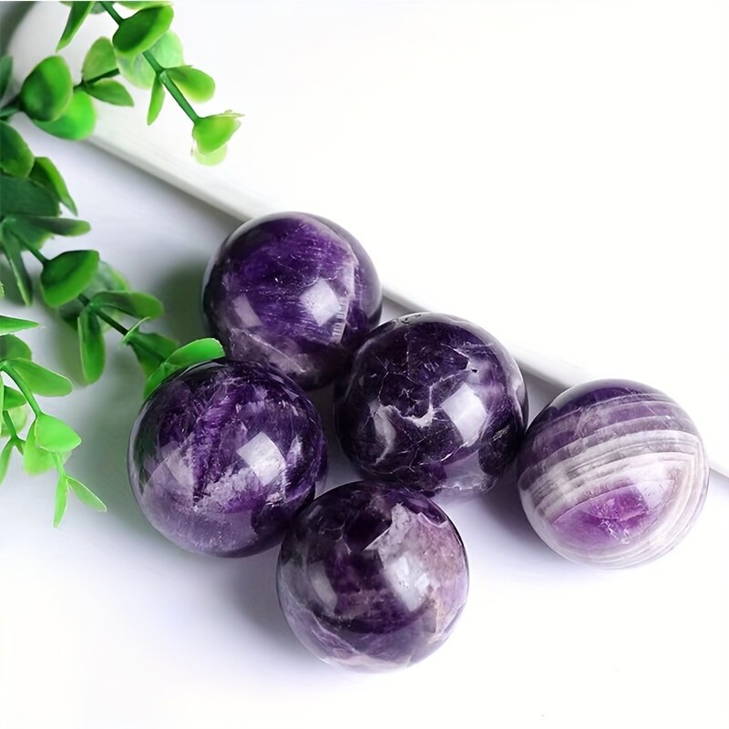 天然アメジストクリスタル,ヒーリングジェムストーン,ヨガ装飾,非常に美しく,5個