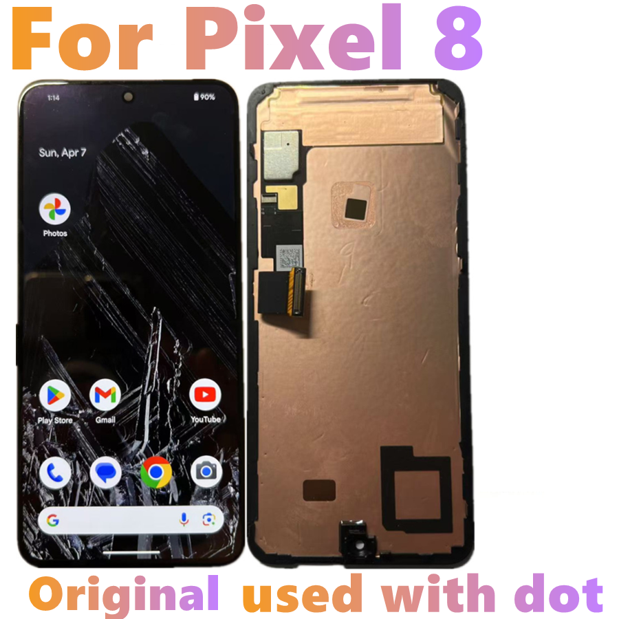 Pantalla LCD AMOLED Original para Google Pixel 8, marco de pantalla, digitalizador de Panel táctil para Google Pixel 8 Spot LCD