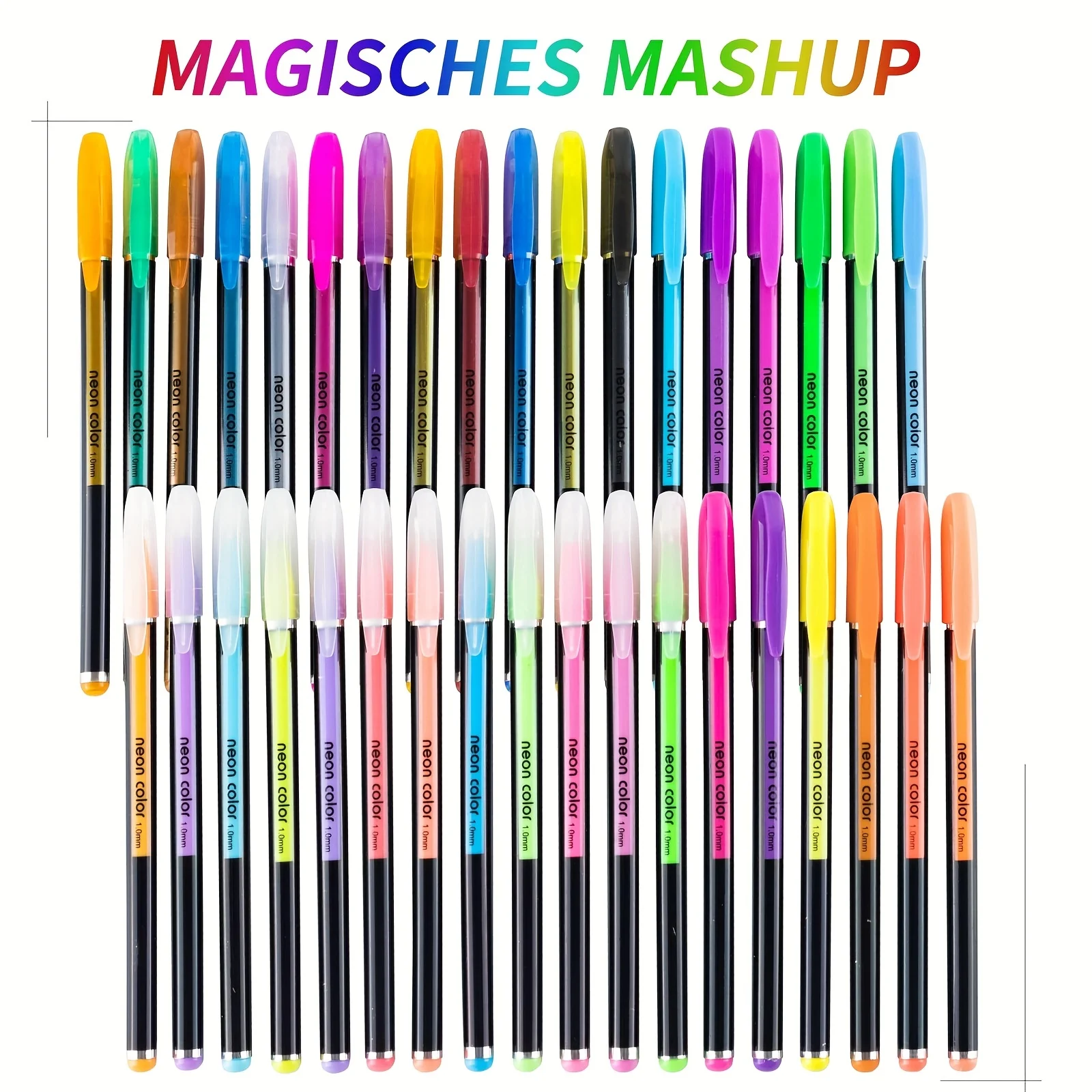 12-48 สี Highlighter ชุด Fine Point MARKER ปากกาอุปกรณ์เครื่องเขียนสําหรับ Doodling Scrapbooking การเขียนการเขียน Sketching
