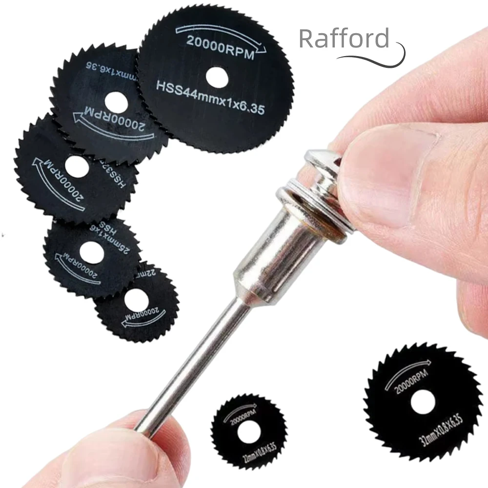 6Pc woodworking metal cutting blade electric drill circular saw blade high-speed steel electric grinder small saw blade tool set