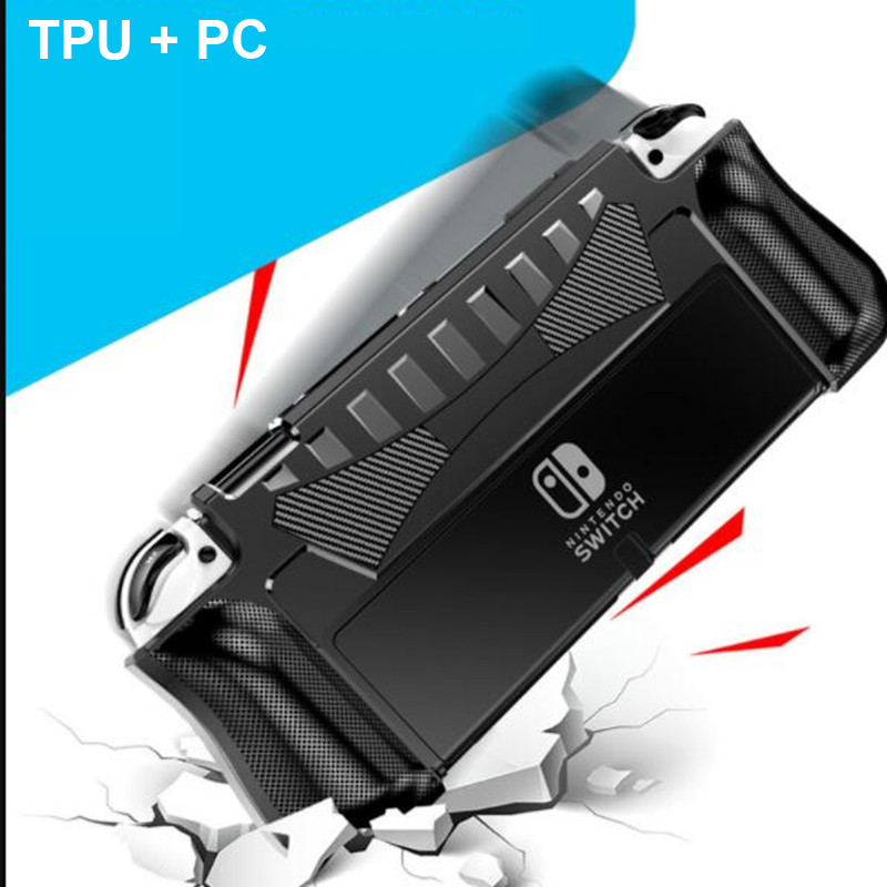 Capa protetora para Nintendo Switch, TPU Grip Shell, Dockabel Case, conforto ergonômico, atualizado, Nintendo