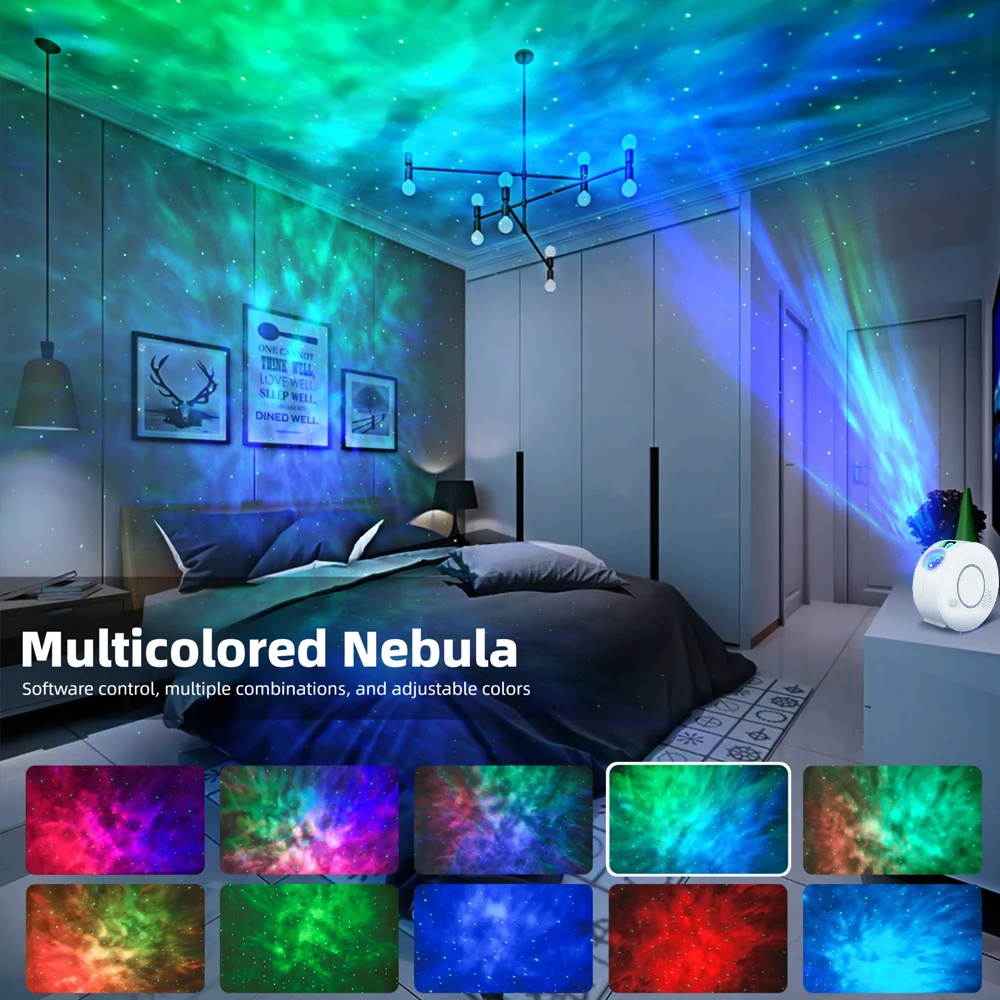 Smart Galaxy Star Projektor Nachtlicht App Gesteuert Nebula Decke Nachtlicht Für Gaming Zimmer Schlafzimmer Dekor