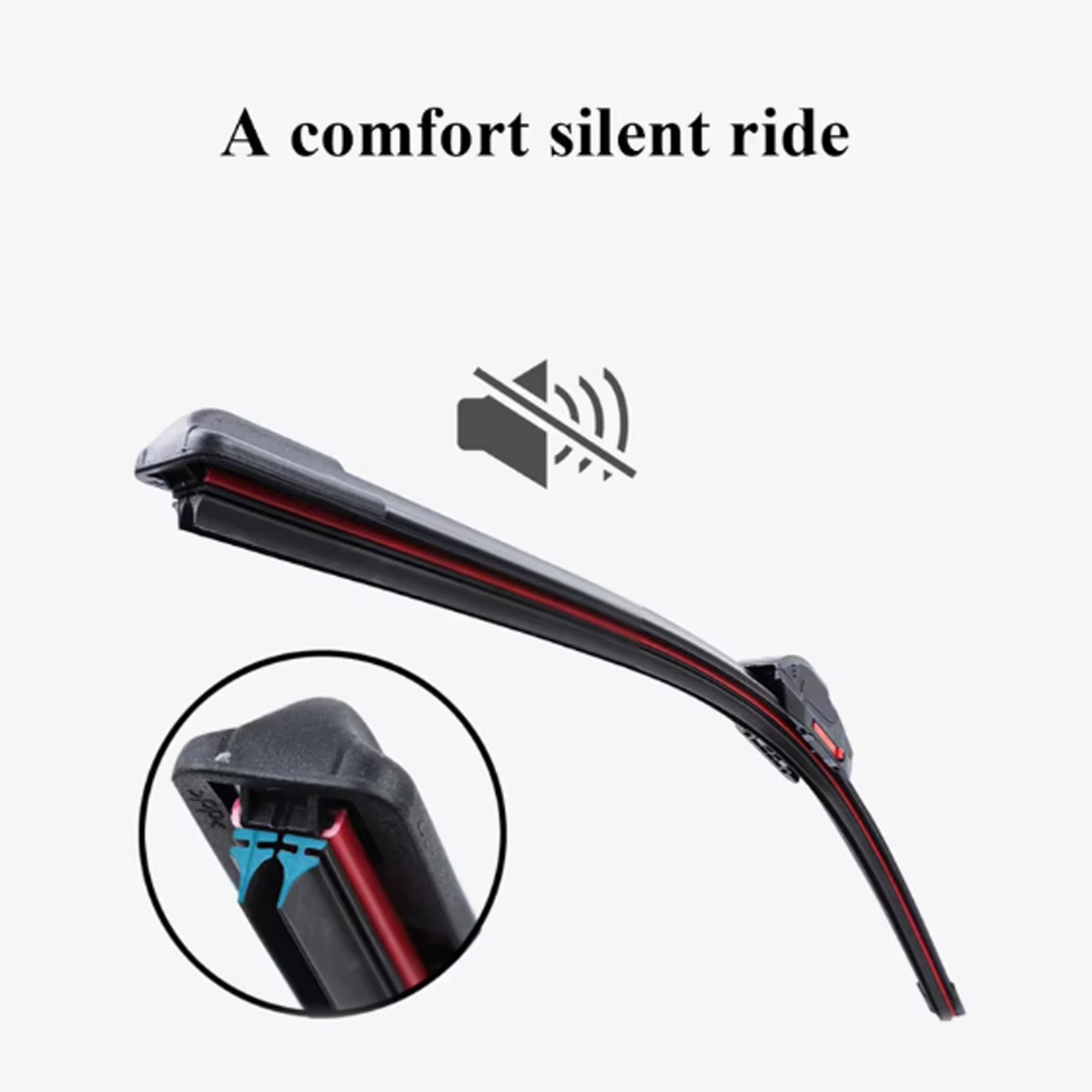 J/U haak Auto Ruitenwisserbladen Universele Zachte Dubbellaags Rubber Voorruit 14 "16" 18 "19" 20 "21" 22 "24" 26 "28"