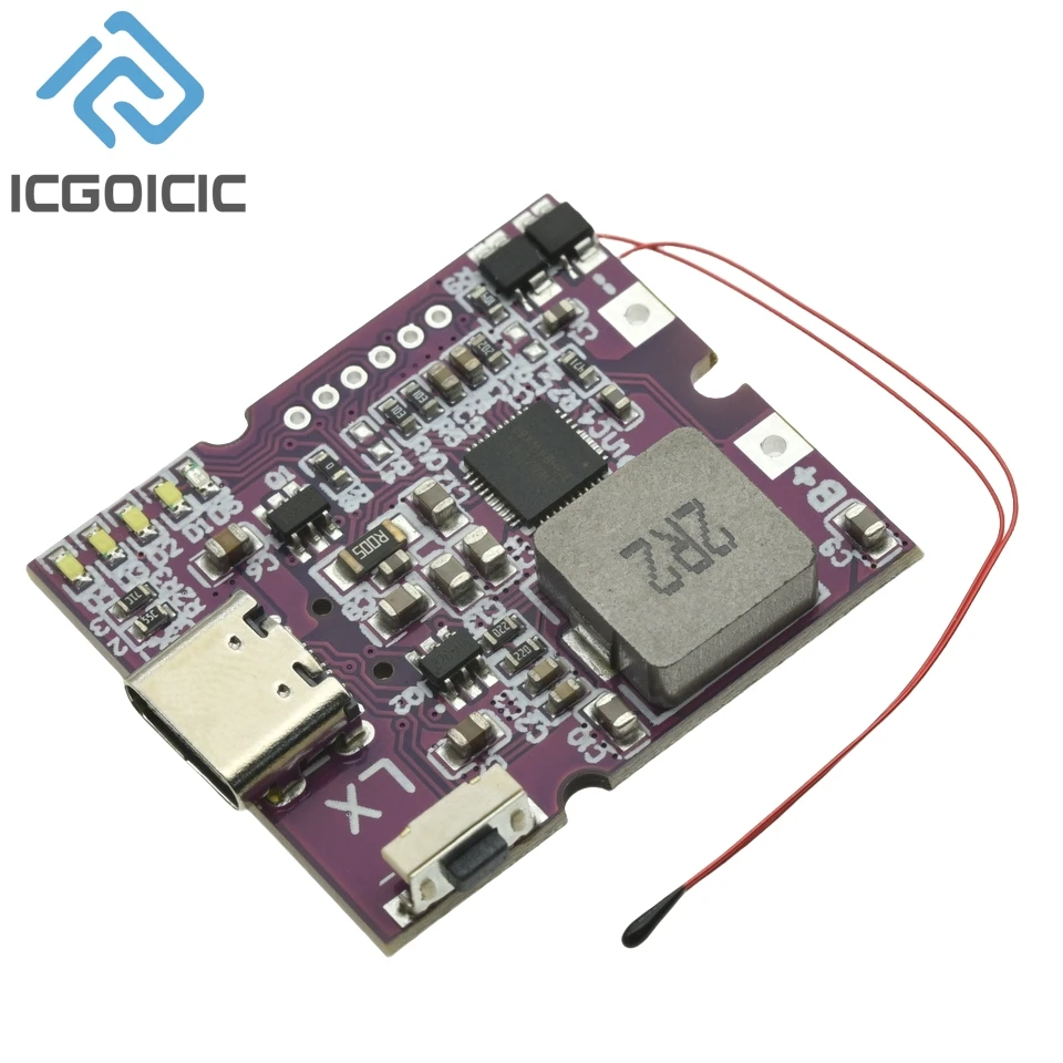 22.5W Power Bank Bidirectional Fast Charging Mobile Power Bank Module for Lithium Battery Charger Board Supports QC4+