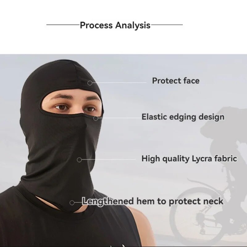 กีฬาผ้าไหมน้ําแข็งครีมกันแดดหน้ากากกันฝุ่นWindproof Masked Hoodขี่Headcoversกีฬาผ้าพันคอBreathableขี่หน้ากาก